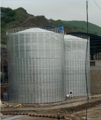 闻喜粮食钢板仓的安装全过程不用热焊接